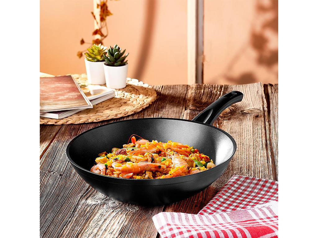 hisar wok tava Granit Wok Tava 28 cm - Görsel 1